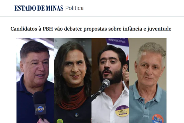 Candidatos à PBH vão debater propostas sobre infância e juventude