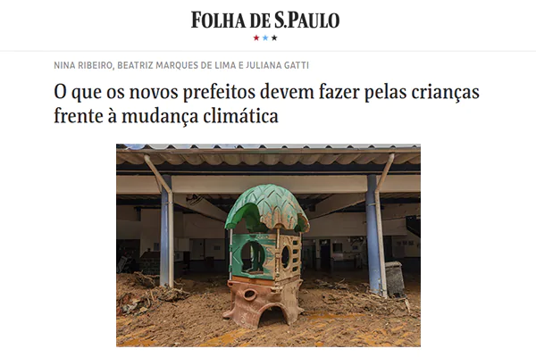 O que os novos prefeitos devem fazer pelas crianças frente à mudança climática